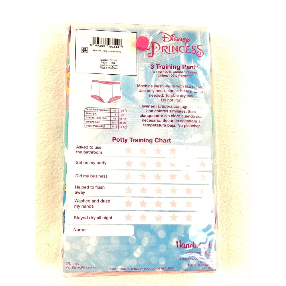 Disney Princess Training Pants 3/PK Assorted Size 2T NWT - Picture 2 of 2